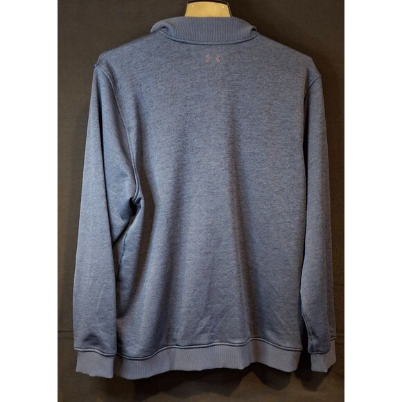 Under Armour Sweater Mens 2XL Blue 1/4 Zip Storm Fleece Jumper Workout/Golf XXL - Picture 2 of 12